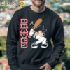 Disney Mickey Mouse Atlanta Braves Playing Baseball Shirt Sweatshirt 3