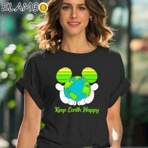Disney Mickey Mouse Keep Earth Happy Earth Day Shirt Black Shirt 41