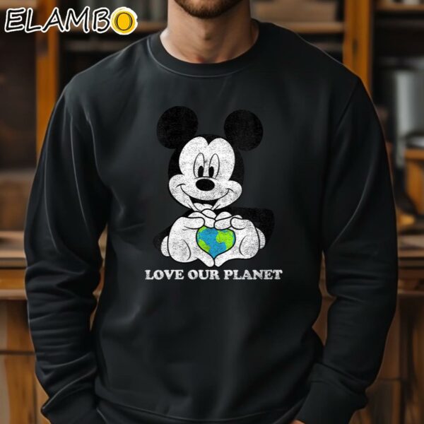 Disney Mickey Mouse Love Our Planet Earth Day Shirt Sweatshirt 11