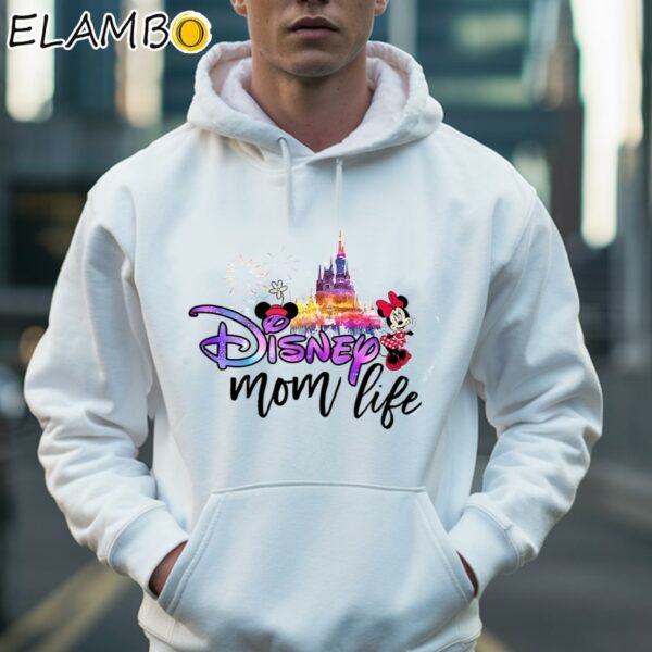 Disney Mom Life Castle Watercolor Shirts For Mothers Day Hoodie 36
