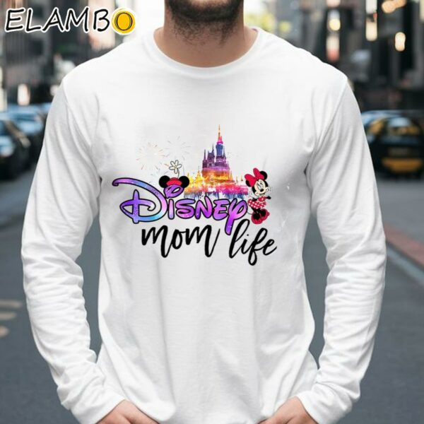 Disney Mom Life Castle Watercolor Shirts For Mothers Day Longsleeve 39