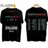 Disturbed Take Back Your Life Tour Falling in Reverse 2024 Tour Concert Shirt Printed Printed