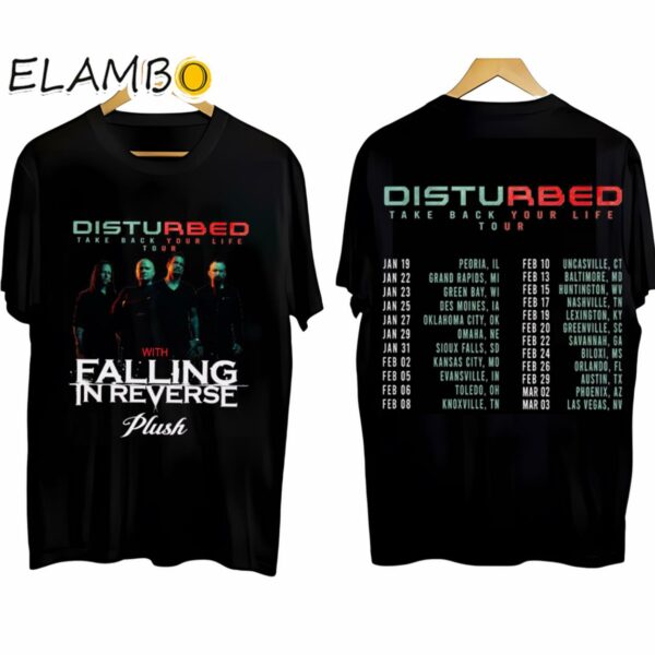 Disturbed Take Back Your Life Tour Falling in Reverse 2024 Tour Concert Shirt Printed Printed