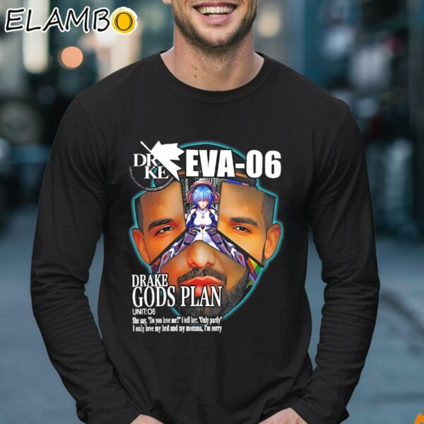 Drake Eva 06 Evangelion Drake Gods Plan Shirt Music Gifts Longsleeve 17