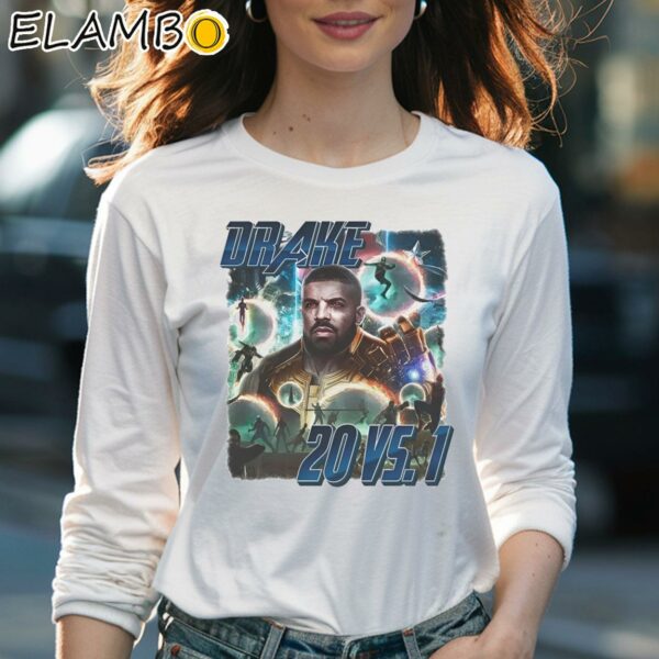 Drake Thanos 20 Vs 1 Graphic Shirt Longsleeve Women Long Sleevee