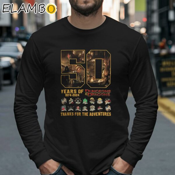 Dungeons And Dragons 50 Years Of 1974 2024 Thank You For The Memories Shirt Longsleeve 40