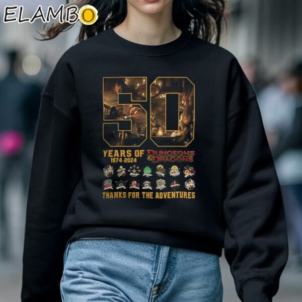 Dungeons And Dragons 50 Years Of 1974 2024 Thank You For The Memories Shirt Sweatshirt 5