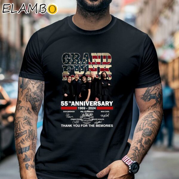 Grand Funk Railroad 55th Anniversary 1969 2024 Thank You For The Memories Shirt Black Shirt 6