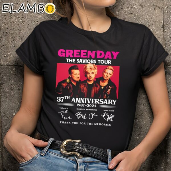 Green Day The Saviors Tour 37th Anniversary 1987 2024 Thank You For The Memories Shirt Black Shirts 9