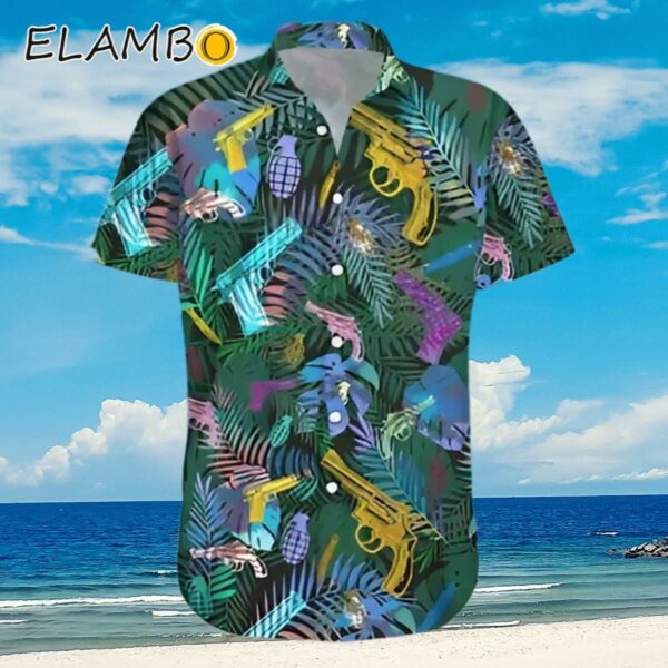 Gun Hawaiian Shirts for Men Tropical Guns Hawaiian Shirt Aloha Shirt Aloha Shirt