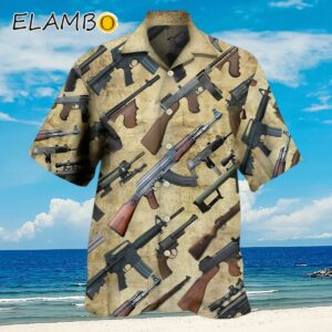 Gun ItS All About Guns Hawaiian Shirt Tactical Button Down Shirt Aloha Shirt Aloha Shirt