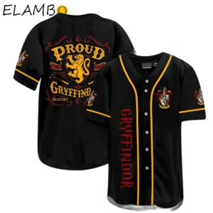 Harry Potter Proud Gryffindor Bravery Baseball Jersey Shirt Background FULL