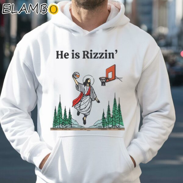 He is Rizzin Jesus Basketball Shirt Hoodie 35