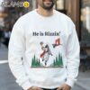 He is Rizzin Jesus Basketball Shirt Sweatshirt 32