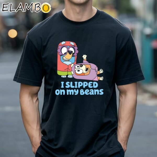 I Slipped On My Beans Shirt Bluey Playing Grannies Black Shirts 18