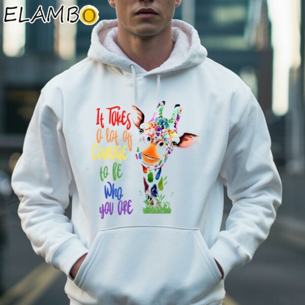 It Takes Courage to Be Who You Are Giraffe Shirt Social Justice Shirt Hoodie 36