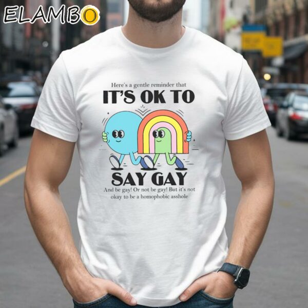 Its Ok to Say Gay Shirt LGBT Ally Pride Month Shirt 2 Shirts 26