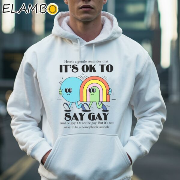 Its Ok to Say Gay Shirt LGBT Ally Pride Month Shirt Hoodie 36