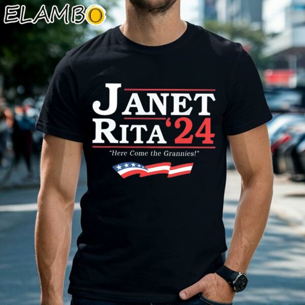 Janet And Rita for President 2024 Shirt Black Shirts Shirt