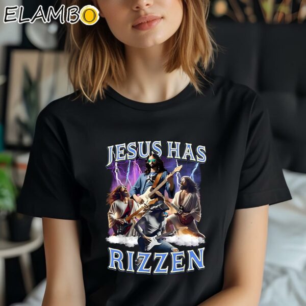 Jesus Has Rizzen Rock Star Shirt