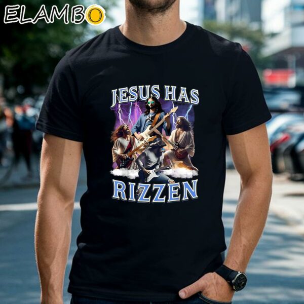 Jesus Has Rizzen Rock Star Shirt Black Shirts Shirt