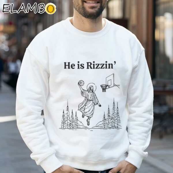 Jesus Is Rizzen Basketball Shirt Sweatshirt 32