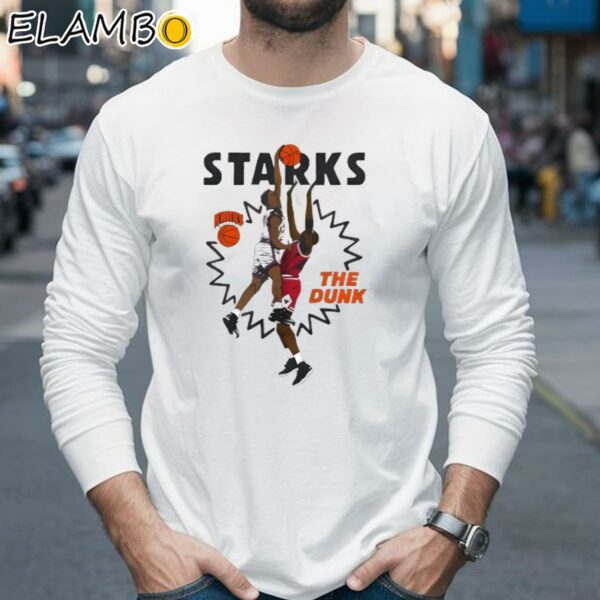 John Starks New York Knicks NBA The Dunk Shirt Longsleeve 35
