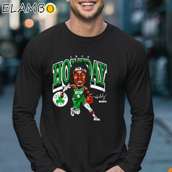 Jrue Holiday Boston Celtics Cartoon Signature Shirt Longsleeve 17