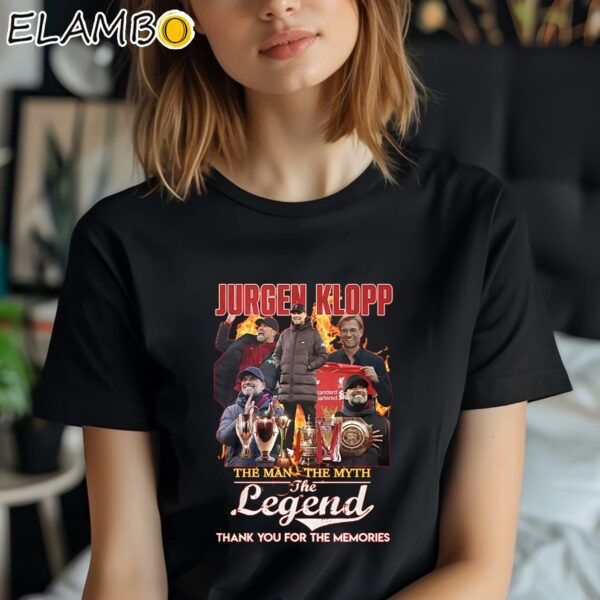 Jurgen Klopp The Man The Myth The Legend Thank You For The Memories Shirt Black Shirt Shirt