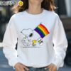 LGBT Snoopy And Woodstock With Pride Flag Shirt Sweatshirt 31