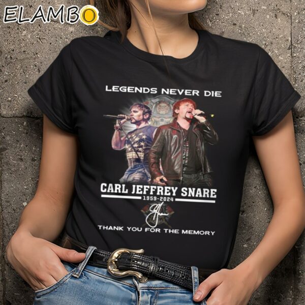 Legends Never Die Carl Jeffrey Snare 1959 2024 Thank You For The Memory T Shirt Black Shirts 9