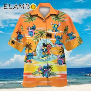 Lilo And Stitch Palm Tree Disney Hawaiian Shirt