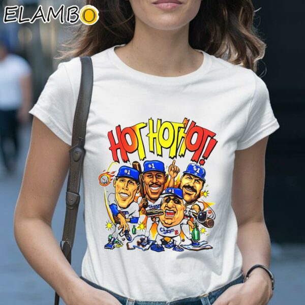 Los Angeles Dodgers Hot Hot Hot Caricature Vintage Shirt