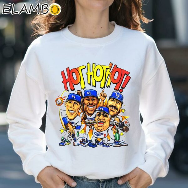Los Angeles Dodgers Hot Hot Hot Caricature Vintage Shirt Sweatshirt 31