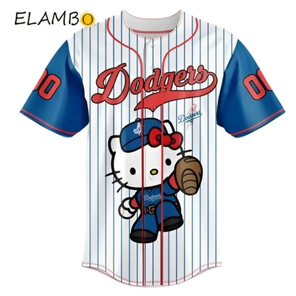 Los Angeles Dodgers Special Hello Kitty Baseball Jersey MLB Custom Name Number Printed Thumb