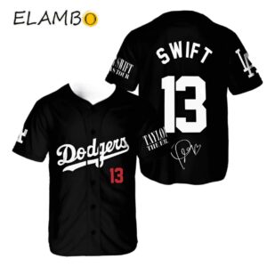 Los Angeles Dodgers Taylor Swift Baseball Jersey Taylor Swift Limited Edition Merch Printed Thumb