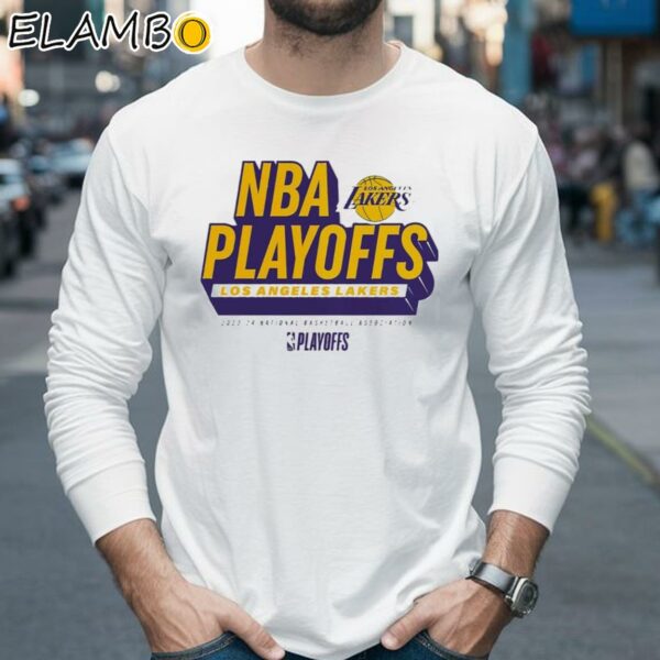 Los Angeles Lakers 2024 Nba Playoffs Defensive Stance Shirt Longsleeve 35