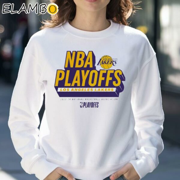 Los Angeles Lakers 2024 Nba Playoffs Defensive Stance Shirt Sweatshirt 30