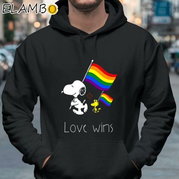 Love Wins Snoopy snoopy pride month LGBT Gay Pride Rainbow Flag Shirt Hoodie 37
