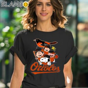 MLB Baltimore Orioles Snoopy Charlie Brown Woodstock Peanuts Shirt
