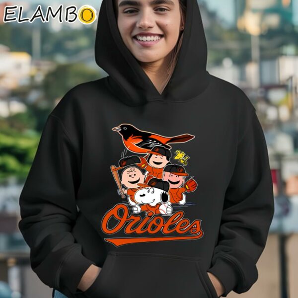 MLB Baltimore Orioles Snoopy Charlie Brown Woodstock Peanuts Shirt Hoodie 12