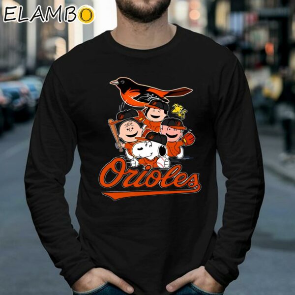 MLB Baltimore Orioles Snoopy Charlie Brown Woodstock Peanuts Shirt Longsleeve 39