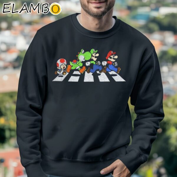 Mario Beatles Shirt Funny Sweatshirt 3