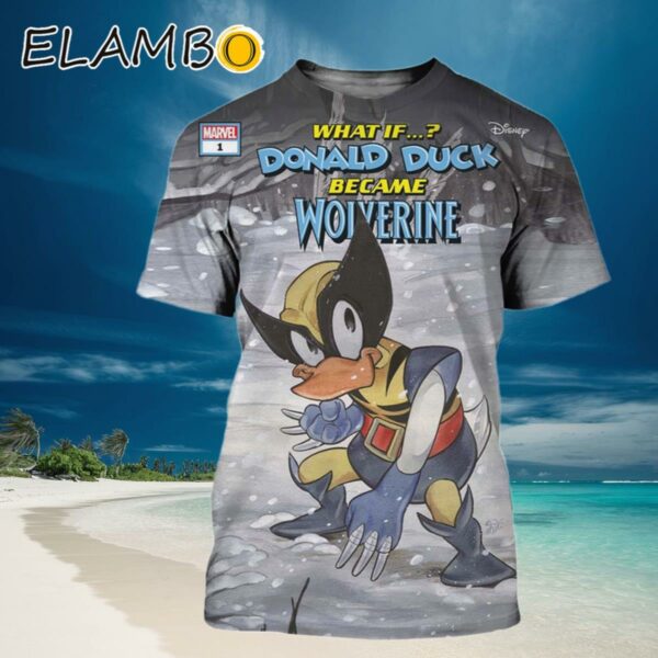 Marvel Disney What If Donald Duck Became Wolverine 3D Shirt Hawaiian Hawaiian