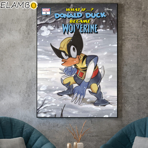 Marvel Disney What If Donald Duck Became Wolverine Poster Canvas