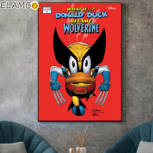 Marvel What IfDonald Duck Became Wolverine Poster Canvas Home Decor
