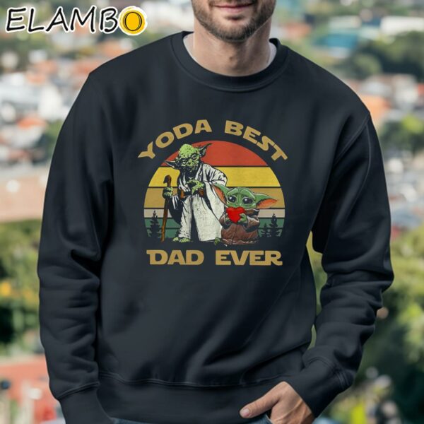 Master Yoda And Baby Yoda Best Dad Ever Vintage Shirt Sweatshirt 3