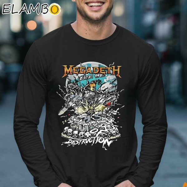Megadeth Estd 1983 Years Of Destruction Skeleton Shirt Longsleeve 17