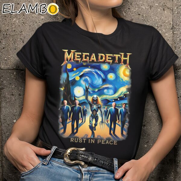 Megadeth Rust In Peace Van Gogh Shirt Black Shirts 9