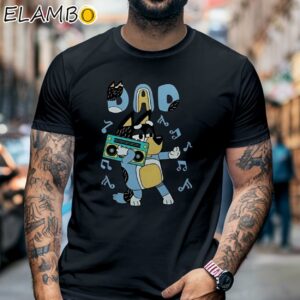 Mens Bluey Dad Shirt Fathers Day Gifts Black Shirt 6